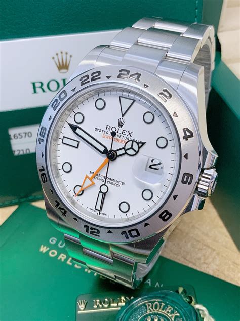 rolex explorer white gold hands|rolex explorer price new.